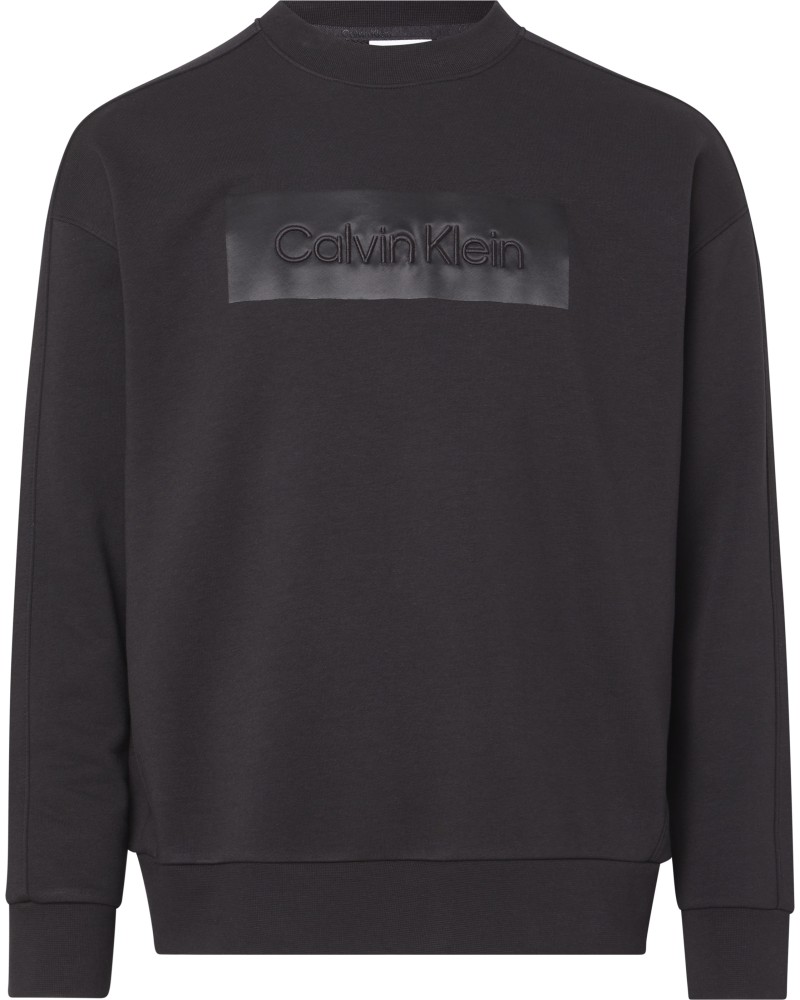 CK FELPA PARICOLLO EMBROIDERED COMFORT.BEH CK BLACK