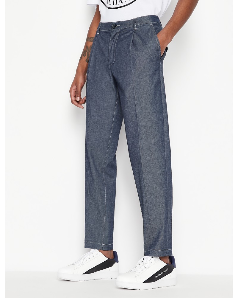 ARMANI AX PANTALONE PENCES  2% ELASTANE, 98% COTTON.1500 INDIGO DENIM