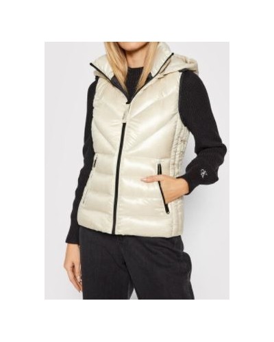 CKJeans GIUBBOTTO SMANICATO LOFTY REAL DOWN VEST.AEV BLEACHED STONE