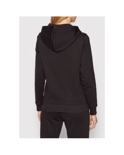 CKJeans FELPA  C/CAPP LOGO TAPE ZIP THROUGH HOODIE.BEH CK BLACK