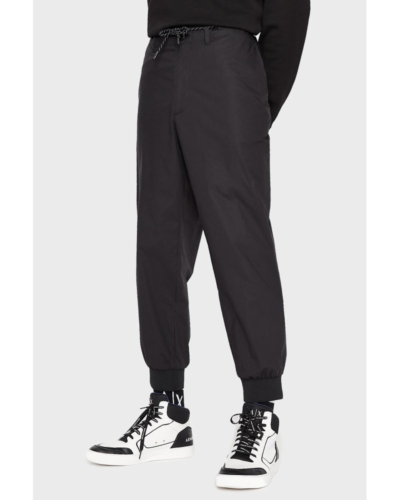 ARMANI AX PANTALONE MOLLA  100% COTTON.1200 BLACK