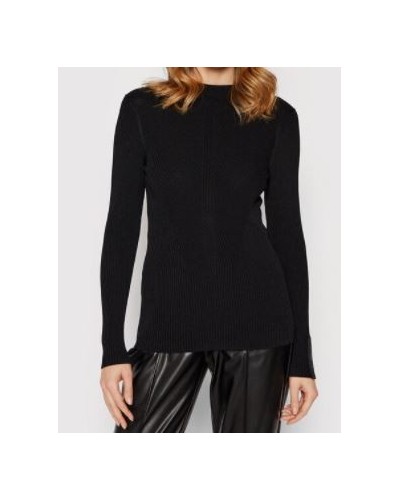 CKJeans MAGLIERIA GIROCOLLO TECHNICAL RIB SWEATER.BEH CK BLACK