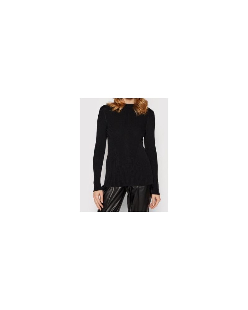 CKJeans MAGLIERIA GIROCOLLO TECHNICAL RIB SWEATER.BEH CK BLACK