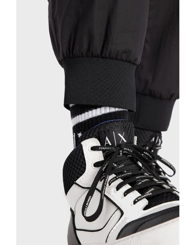 ARMANI AX PANTALONE MOLLA  100% COTTON.1200 BLACK
