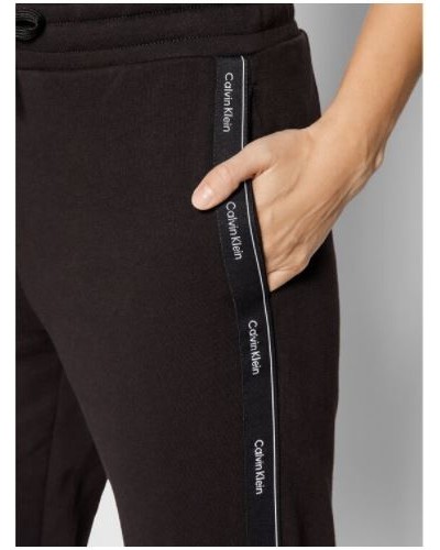 CKJeans PANTALONE JOGGER LOGO TAPE JOGGER.BEH CK BLACK