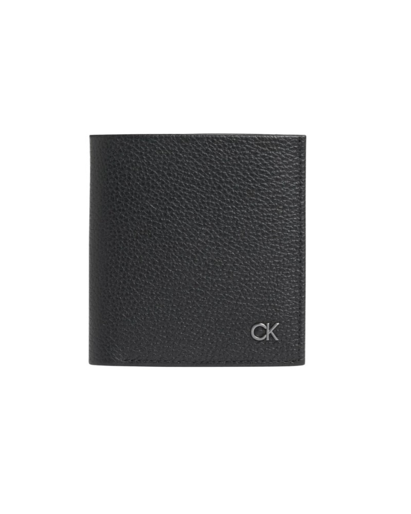 CKJeans PORTAFOGLIO CK PEBBLE TRIFOLD 6CC COIN.BAX CK BLACK