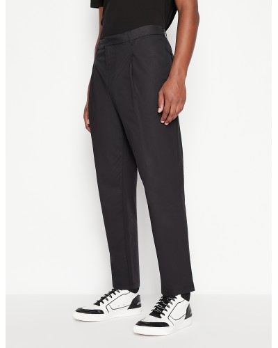ARMANI AX PANTALONE CLASSIC  100% COTTON.1200 BLACK