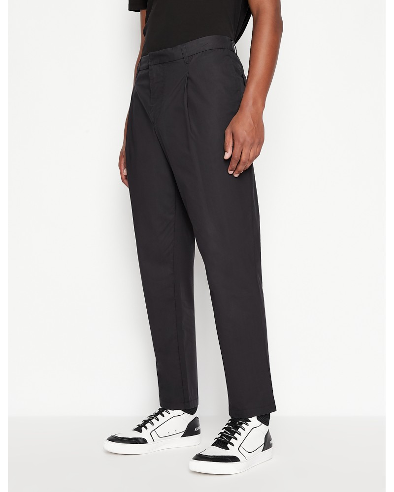ARMANI AX PANTALONE CLASSIC  100% COTTON.1200 BLACK