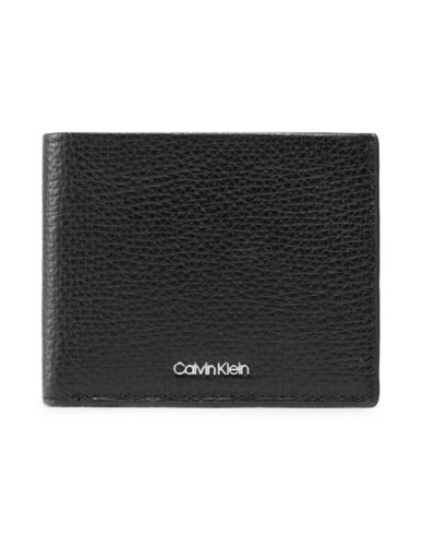 CK PORTAFOGLIO PORTAFOGLIO MINIMALISM BIFOLD 5CC W/COIN.BAX CK BLACK