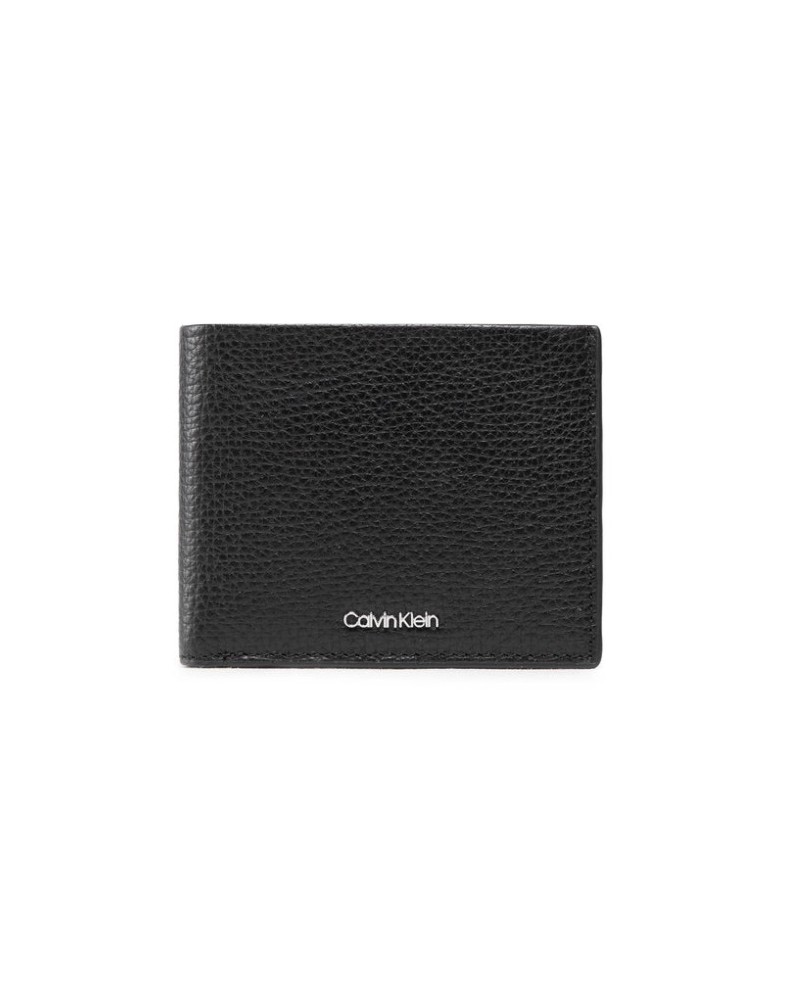 CK PORTAFOGLIO PORTAFOGLIO MINIMALISM BIFOLD 5CC W/COIN.BAX CK BLACK