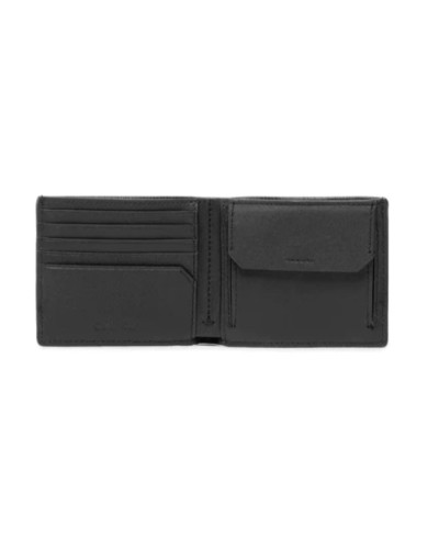 CK PORTAFOGLIO PORTAFOGLIO MINIMALISM BIFOLD 5CC W/COIN.BAX CK BLACK