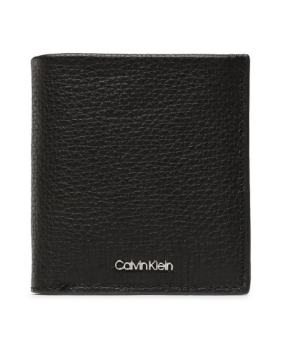 CK PORTAFOGLIO PORTAFOGLIO MINIMALISM TRIFOLD 6CC W/COIN.BAX CK BLACK