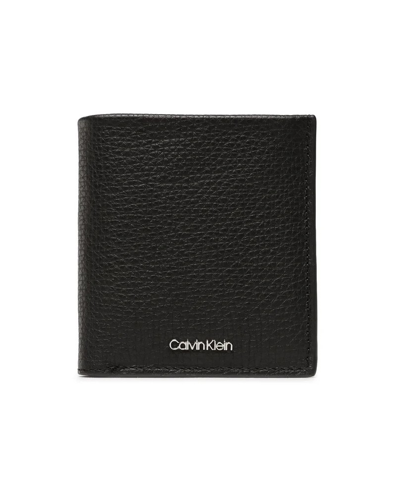 CK PORTAFOGLIO PORTAFOGLIO MINIMALISM TRIFOLD 6CC W/COIN.BAX CK BLACK