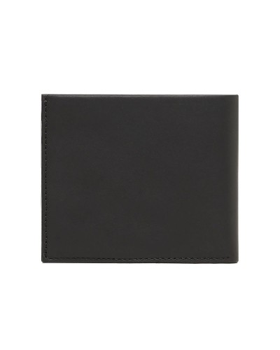 CK PORTAFOGLIO PORTAFOGLIO LOGO PLAQUE BIFOLD W/COIN.BDS BLACK