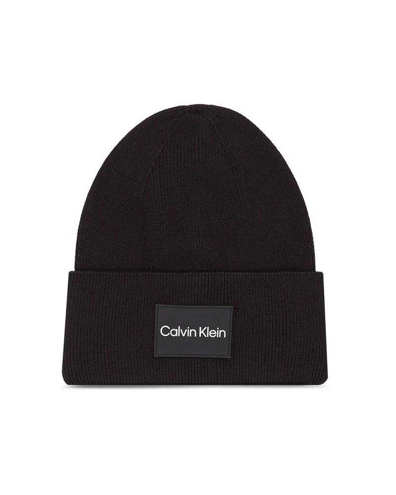 CK CAPPELLO BERRETTO FINE COTTON RIB BEANIE.BAX BLACK BAX BLACK 