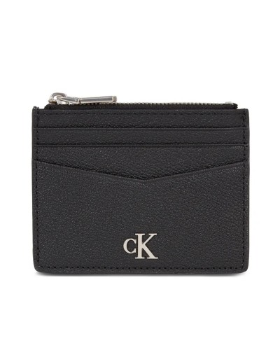 CK PORTAFOGLIO PORTAFOGLIO MONO HRDW ID CARD HOLD W/ZIP.BDS BLACK