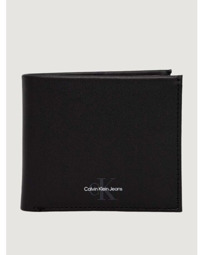 CK PORTAFOGLIO PORTAFOGLIO MONOGRAM SOFT BIFOLD W/COIN.BDS BLACK
