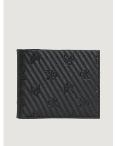 CK PORTAFOGLIO PORTAFOGLIO MONOGRAM SOFT AOP BIFOLD W/COI.BDS BLACK