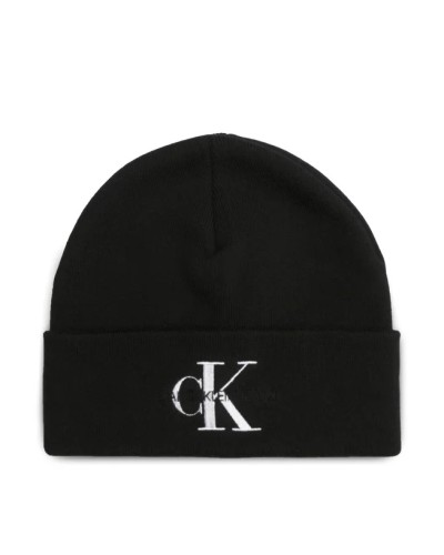CK SET SET GIFTING MONO BEANIE/SCARF.BDS BLACK
