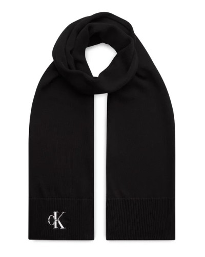 CK SET SET GIFTING MONO BEANIE/SCARF.BDS BLACK