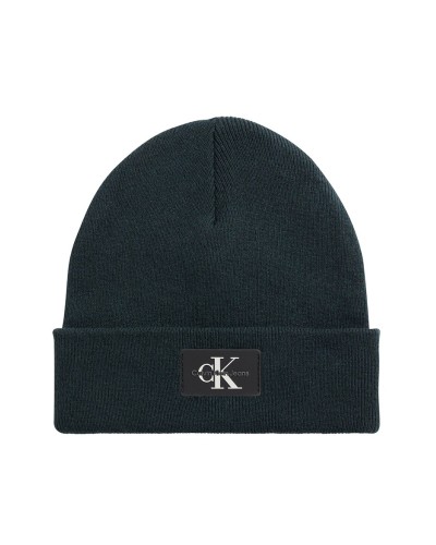 CK CAPPELLO BERRETTO MONOLOGO PATCH NON-RIB BEANIE.LLP THYME