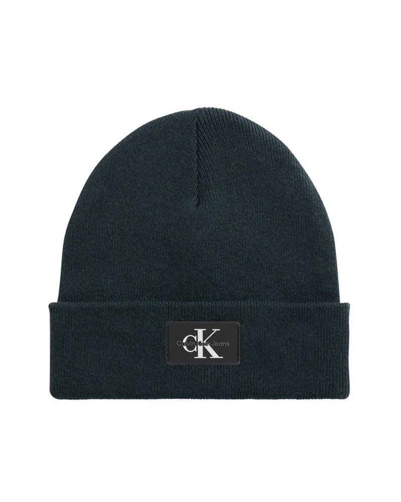 CK CAPPELLO BERRETTO MONOLOGO PATCH NON-RIB BEANIE.LLP THYME