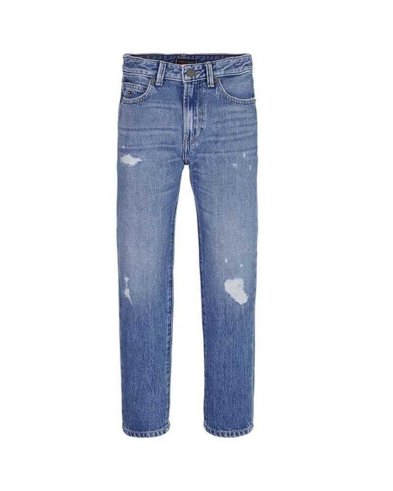 TOMMY HILFIGER JEANS JEANS MODERN STRAIGHT DESTRUCTIONS.1A7 VIOLETBLUEDESTR