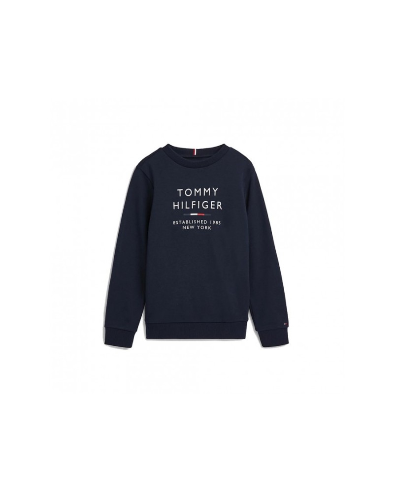 TOMMY HILFIGER FELPA SWEAT TH LOGO SWEATSHIRT.DW5 DESERT SKY