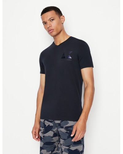 ARMANI AX T-SHIRT M/CORTA  5% ELASTANE, 95% COTTON.1510 NAVY