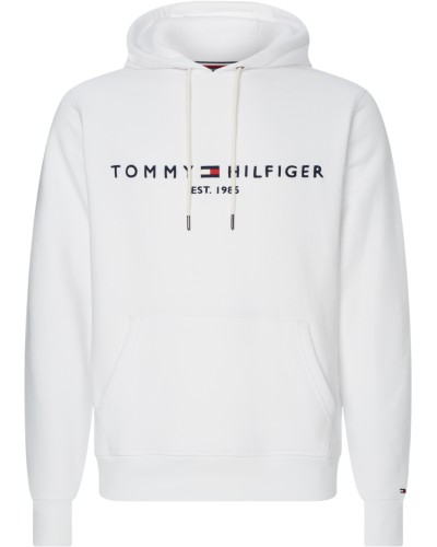 TOMMY HILFIGER FELPA C/CAPP TOMMY LOGO HOODY.YBR WHITE