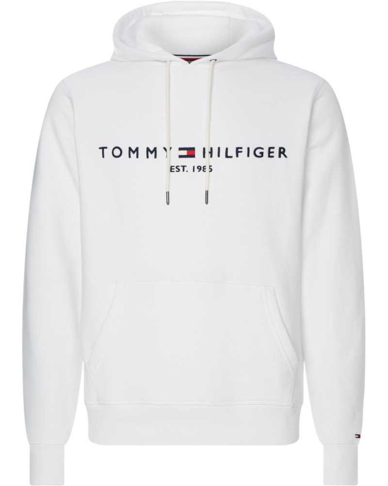 TOMMY HILFIGER FELPA C/CAPP TOMMY LOGO HOODY.YBR WHITE