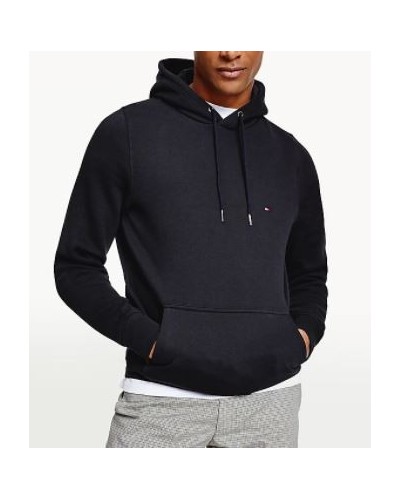 TOMMY HILFIGER FELPA C/CAPP BASIC  FLAG HOODY.BDS BLACK