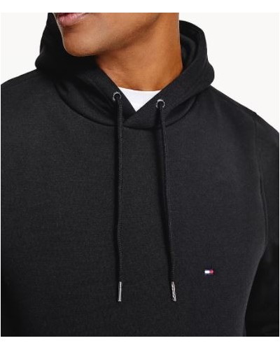 TOMMY HILFIGER FELPA C/CAPP BASIC  FLAG HOODY.BDS BLACK