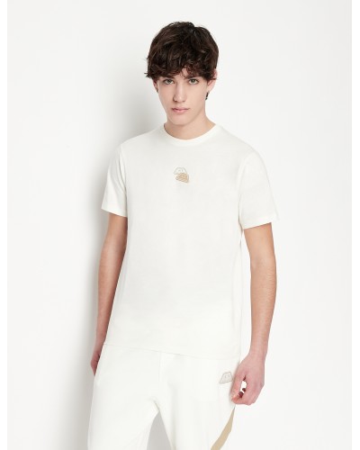 ARMANI AX T-SHIRT M/CORTA  100% COTTON.1112 CANNOLI CREAM