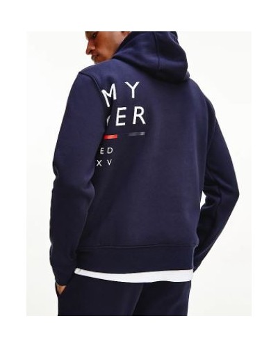 TOMMY HILFIGER FELPA C/CAPP WRAP AROUND GRAPHIC HOODIE.DW5 DESERT SKY