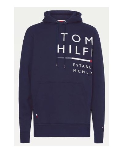 TOMMY HILFIGER FELPA C/CAPP WRAP AROUND GRAPHIC HOODIE.DW5 DESERT SKY
