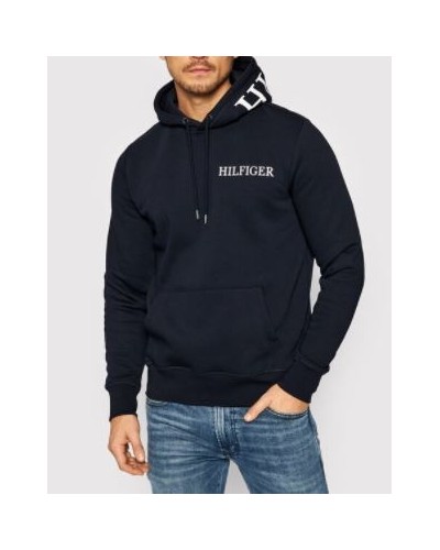 TOMMY HILFIGER FELPA C/CAPP HILFIGER LOGO ON HOODY.DW5 DESERT SKY