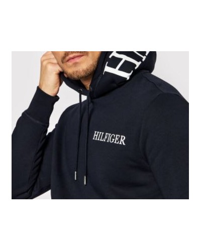 TOMMY HILFIGER FELPA C/CAPP HILFIGER LOGO ON HOODY.DW5 DESERT SKY