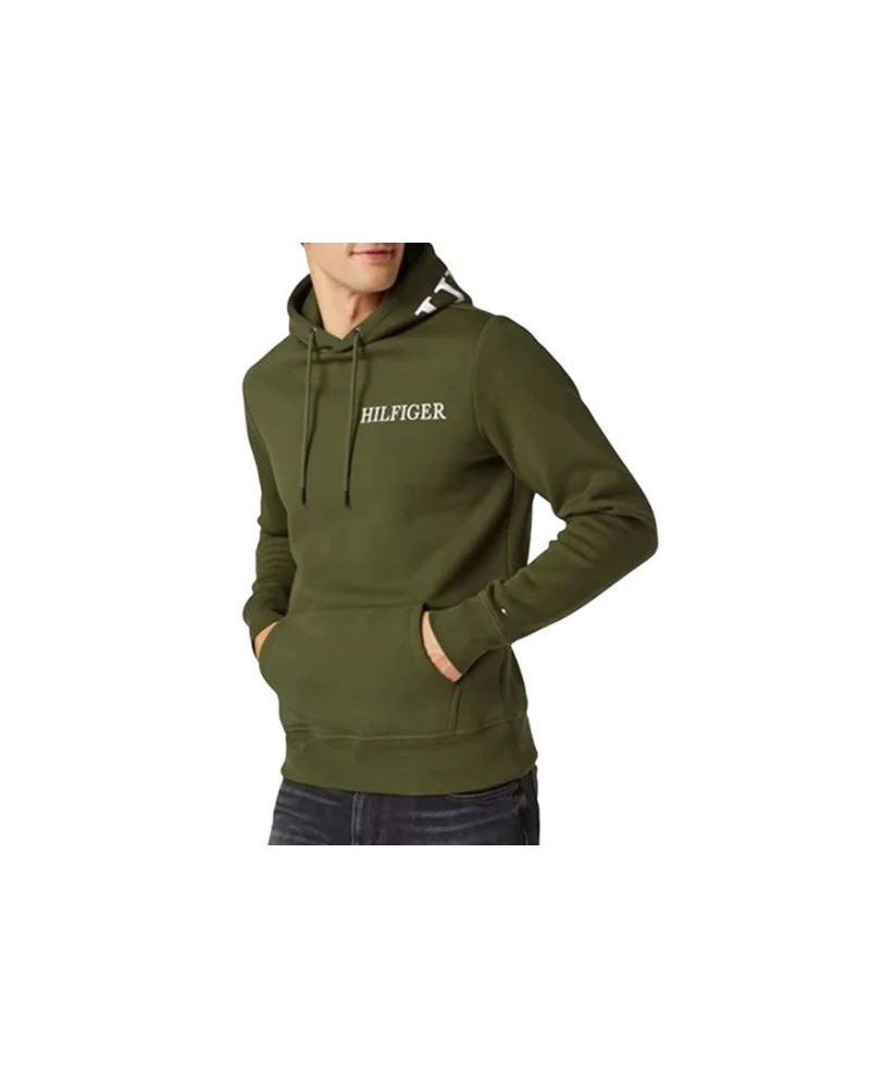 TOMMY HILFIGER FELPA C/CAPP HILFIGER LOGO ON HOODY.MS2 PUTTING GREEN