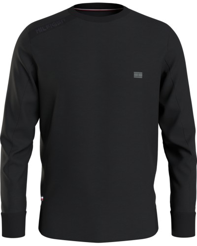 TOMMY HILFIGER FELPA PARICOLLO TECH ESSENTIALS CREW.BDS BLACK