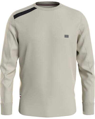 TOMMY HILFIGER FELPA PARICOLLO TECH ESSENTIALS CREW.ACU LIGHT SILT
