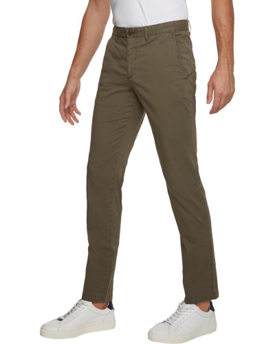 TOMMY HILFIGER PANTALONE SLIM BLEECKER TH FLEX SAT.RBU FADED MILITARY