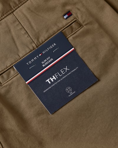 TOMMY HILFIGER PANTALONE SLIM BLEECKER TH FLEX SAT.RBU FADED MILITARY