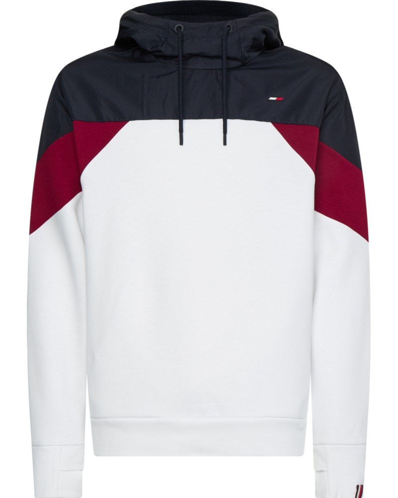 TOMMY HILFIGER FELPA C/CAPP SEASONAL HOODY.YBR WHITE