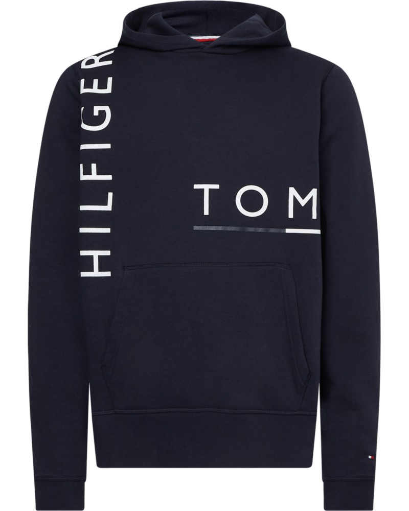 TOMMY HILFIGER FELPA C/CAPP GRAPHIC OFF PLACEMEN.DW5 DESERT SKY