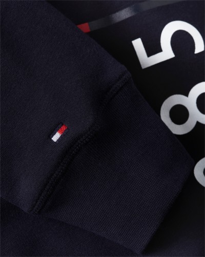 TOMMY HILFIGER FELPA C/CAPP GRAPHIC OFF PLACEMEN.DW5 DESERT SKY