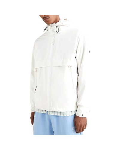 TOMMY HILFIGER GIUBBINO C/CAPP TH PROTECT SAIL HOODED.AC0 WEATHERED WHITE