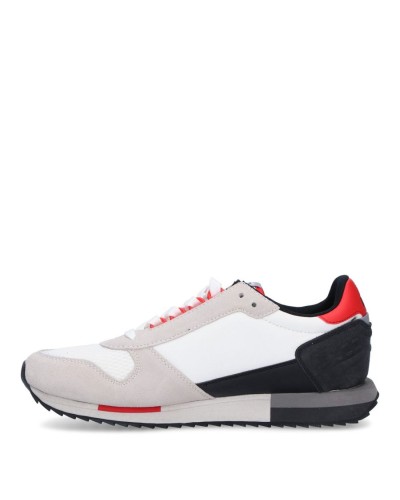 NAPAPIJRI MEN SUEDE/NYLON RUNNING S1VIRTUS01/NYS.K07 WHITE/RED MULT