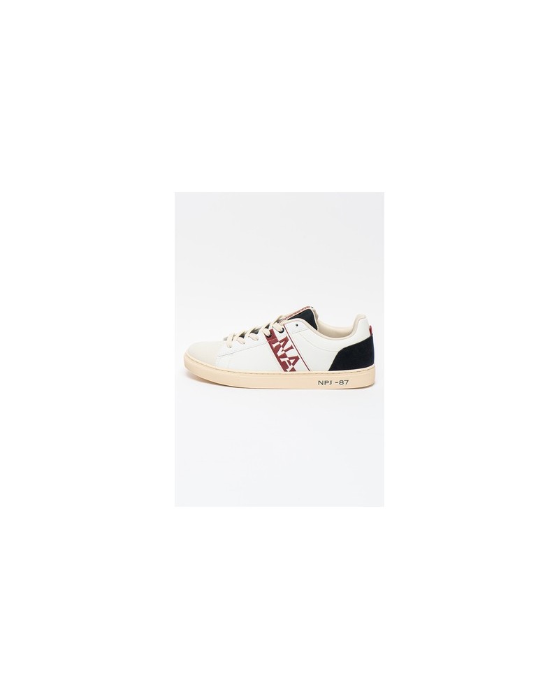 NAPAPIJRI SCARPE SNEAKER MAN SNEAKER.01E WHITE/NAVY/RED
