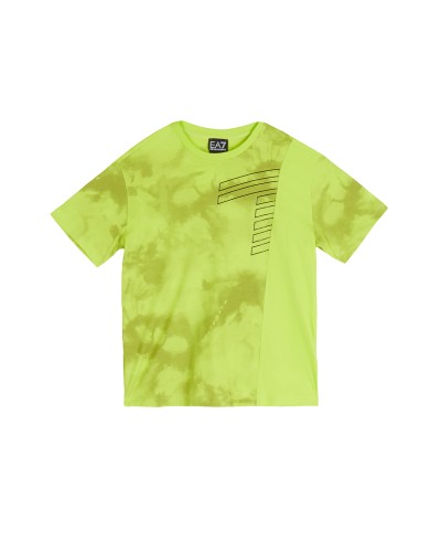 ARMANI EA7 T-SHIRT  COTTON 100%.0804 MARBLE GREEN
